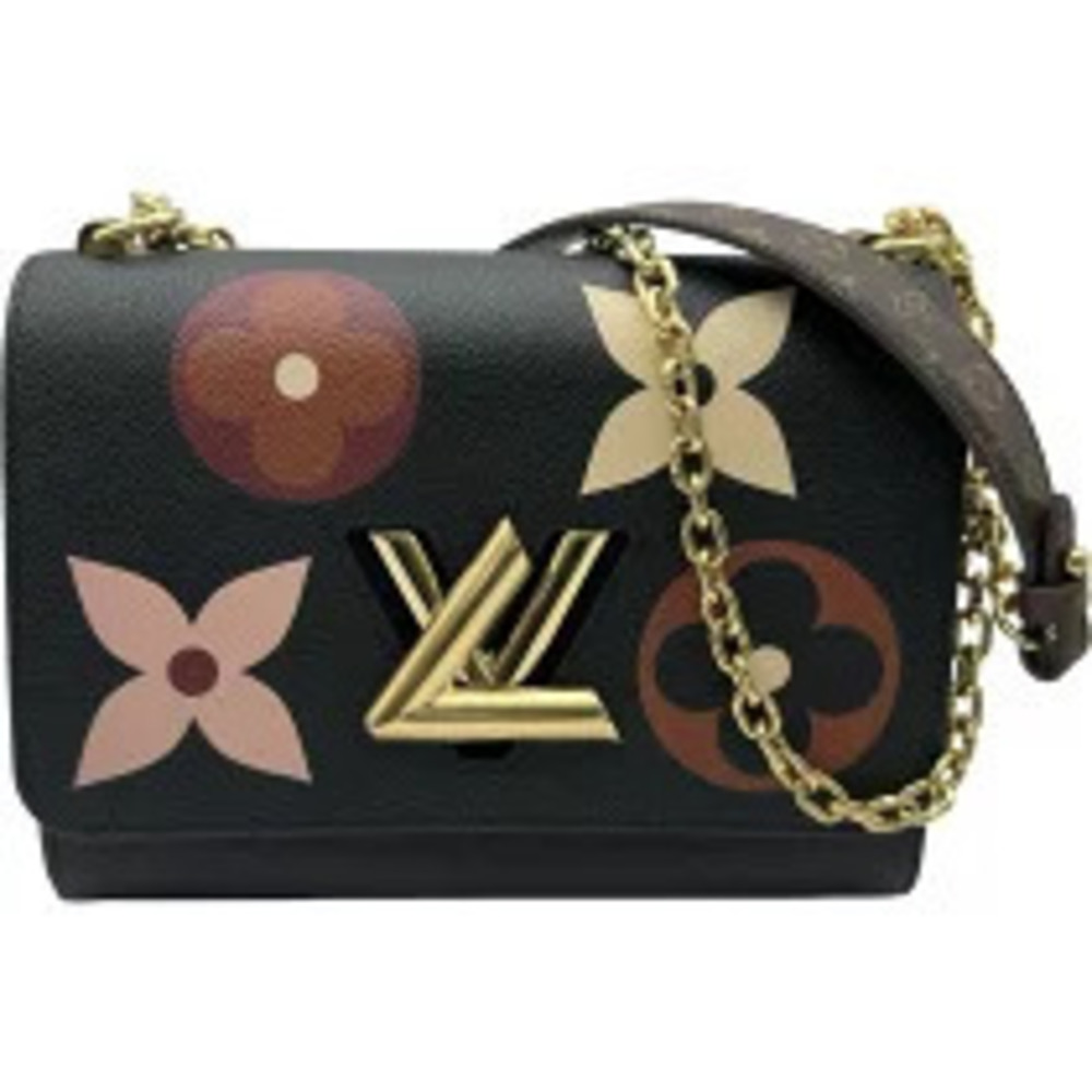 Louis Vuitton Twist Brown Leather Shoulder Bag
